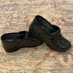 Dansko Leopard Clogs